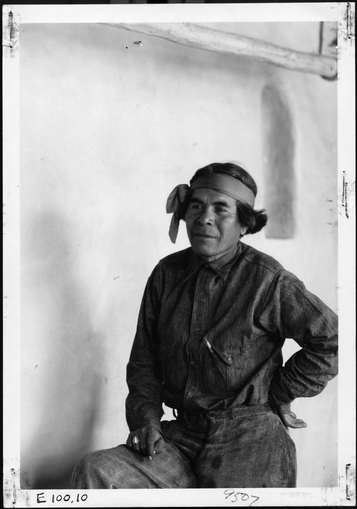 Edward Nequatewa was an important part of early MNA, serving as Hopi interpreter and consultant to the Coltons for many years.jpg